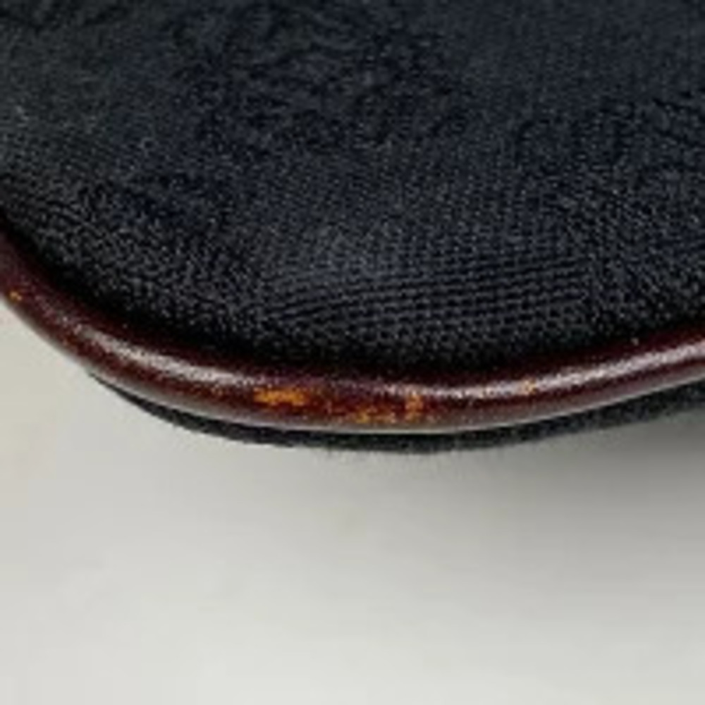 Loewe Anagram Crossbody Brown Shoulder Bag Canvas Gray Black